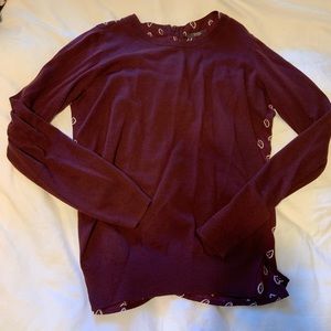 Maroon NYDJ sweater blouse - Never Worn